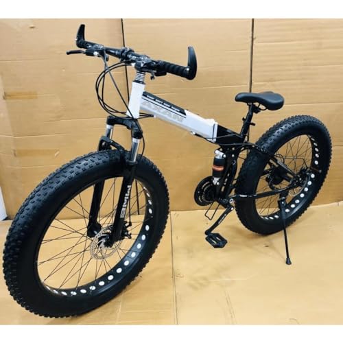 Foldable Fat Tire Mountain Bike 26x4 Inch Black - Image 2