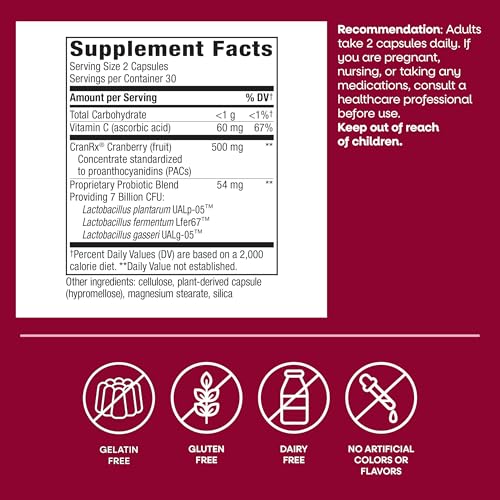 Nature's Way Pearls Urinary Tract Probiotic + CranRx, 7 Billion CFU, 60 ct - image 6