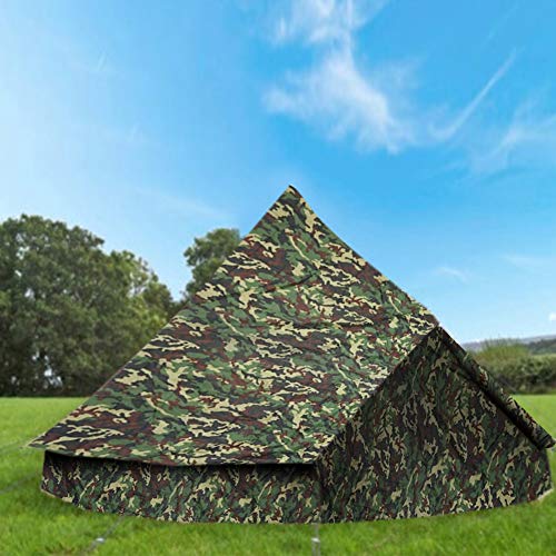Keenso Tent Tarp, Waterproof Camping Shelter Tent Mat Anti-UV Portable Canopy Tent Tarp for Camping Hiking Travel Family Party - Image 2
