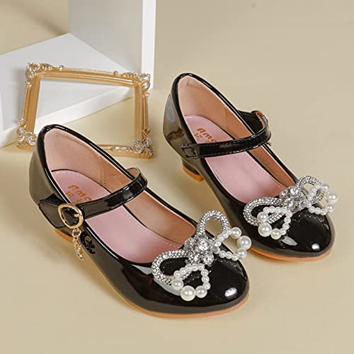 Baby Girls Soft Soled Pearl Rhinestone Shoes Bowknot Princess Wedding Dress Mary Jane Shoes Girls Booties4