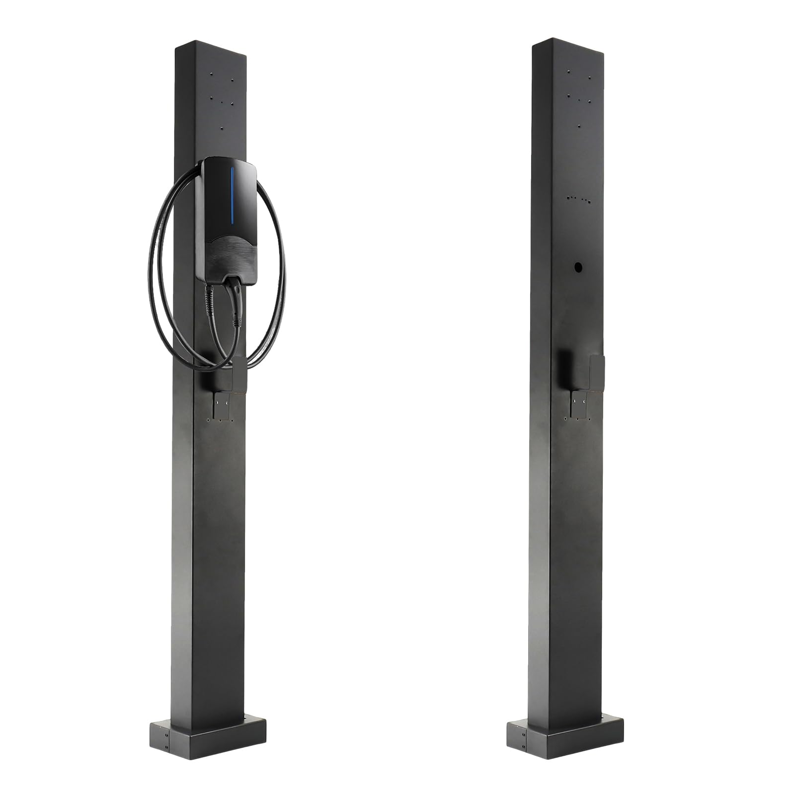 Supporto Universale per Wallbox e Palo di Montaggio, Base Stabile per Stazione di Ricarica e Auto Elettriche, Compatibile con la Maggior parte dei Modelli, Facile Installazione a Parete e a Terra, Cos