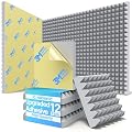 12 Pack Sound Proof Foam Panels for Walls with Self-Adhesive & High Density