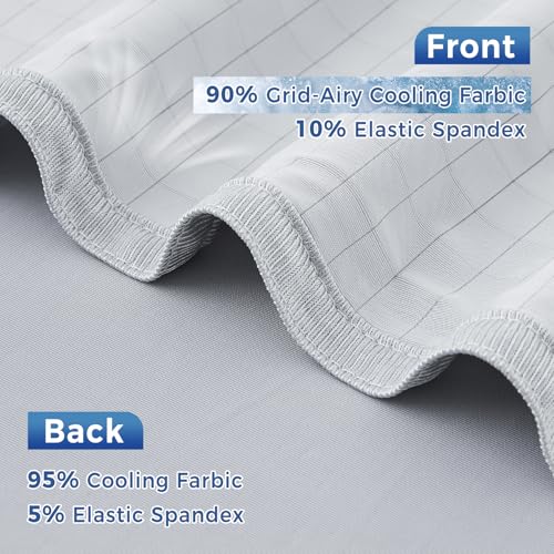 EMME Cooling Blanket for Hot Sleepers, Ice Cold Q-Max 0.45, 152x203 cm Lightweight Breathable Blanket for Bed Couch Travel, Double-Sided Cool Touch, Night Sweats Relief, Light Grey - Image 5
