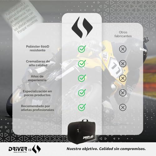 Bolsa para casco de moto acolchada con ventilación Driver13 6