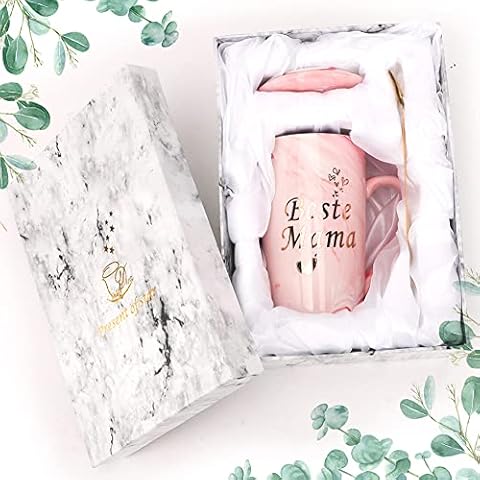 Umllpet Muttertagsgeschenke für Mama, Geschenke für Mama Tasse Beste Mama Muttertagsgeschenke Beste Mama der Welt Tasse Kaffeebecher Kaffeetassen mit Deckel Cover