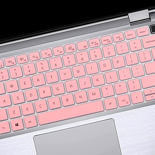 Image of Keyboard Cover Skin for Dell Latitude 3440 3450 5450 5440 5430 5431 5420 14 inch, Latitude 14 inch 7450 7440 7430 7420 7410 9420 9430, Latitude 16 inch 7650 7640, Latitude 9520 9510 7520 15.6 inch 2024-2022-Pink