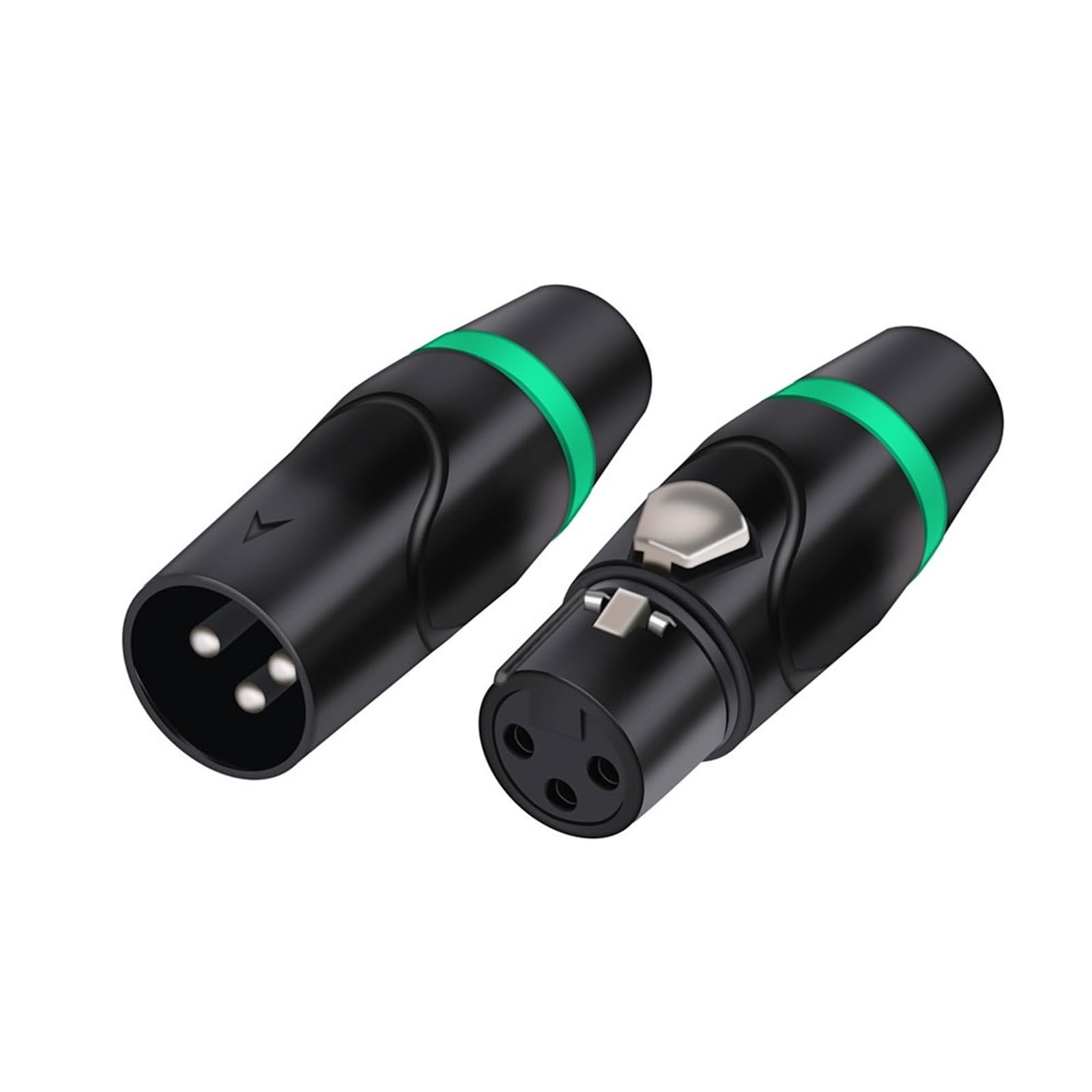 Conector XLR de 3 pines para solucionar cortes de señal en sistemas de iluminación de audio