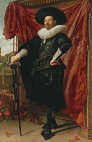 Tableau Willem Van Heythuyzen Frans Hals affiche décoration chambre et salon 60x90cm