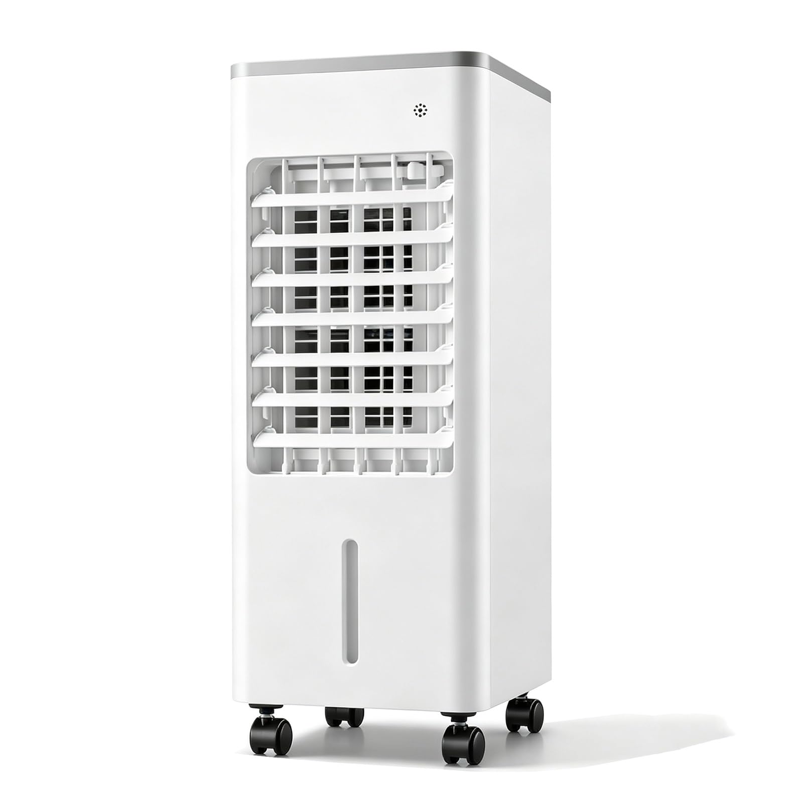 Compact Wheeled Evaporative Air Cooler, 15h Timer, Floor Air Cooler