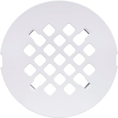 Vista 27 de Artiwell Cubierta de drenaje de ducha de 4-1/4 pulgadas de diámetro exterior, rejilla redonda para desagüe de ducha, cubierta de repuesto, diseñada