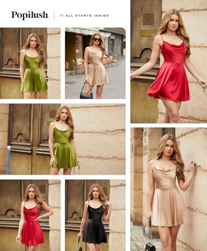 Popilush Dress for Women Mini Corset A-Line Party Dresses for Date Night Club Cocktail Shapewear Tummy Control Outfits2