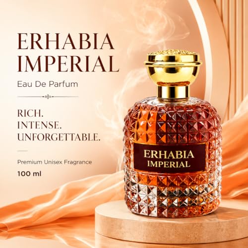 Image of ERHABIA Imperial Eau De Parfum for Men & Women, Long Lasting Premium Luxury Fragrance, Rich & Intense Scent for a Confident and Lasting Impression, 100ml