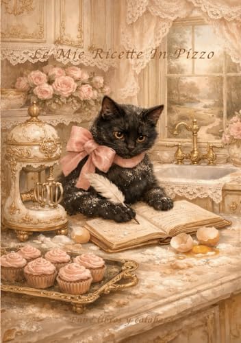 Le Mie Ricette In Pizzo: Ricettario da compilare — ricettario vuoto (senza ricette) — interno vittoriano rococò premium, perfetto regalo o auto-regalo (Italian Edition) image 2