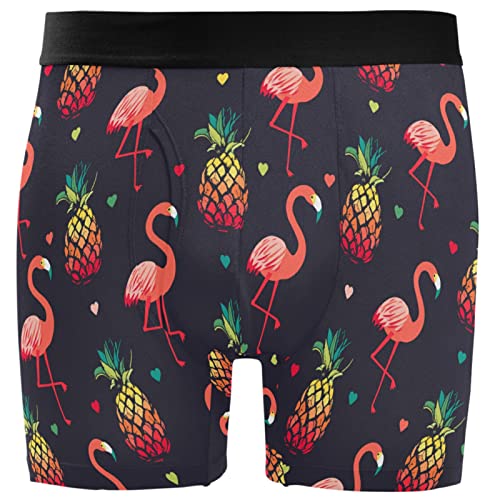 ZZXXB Bee Spider Mens Boxer Briefs Breathable Underwear Fly Front With Pouch S-XXL