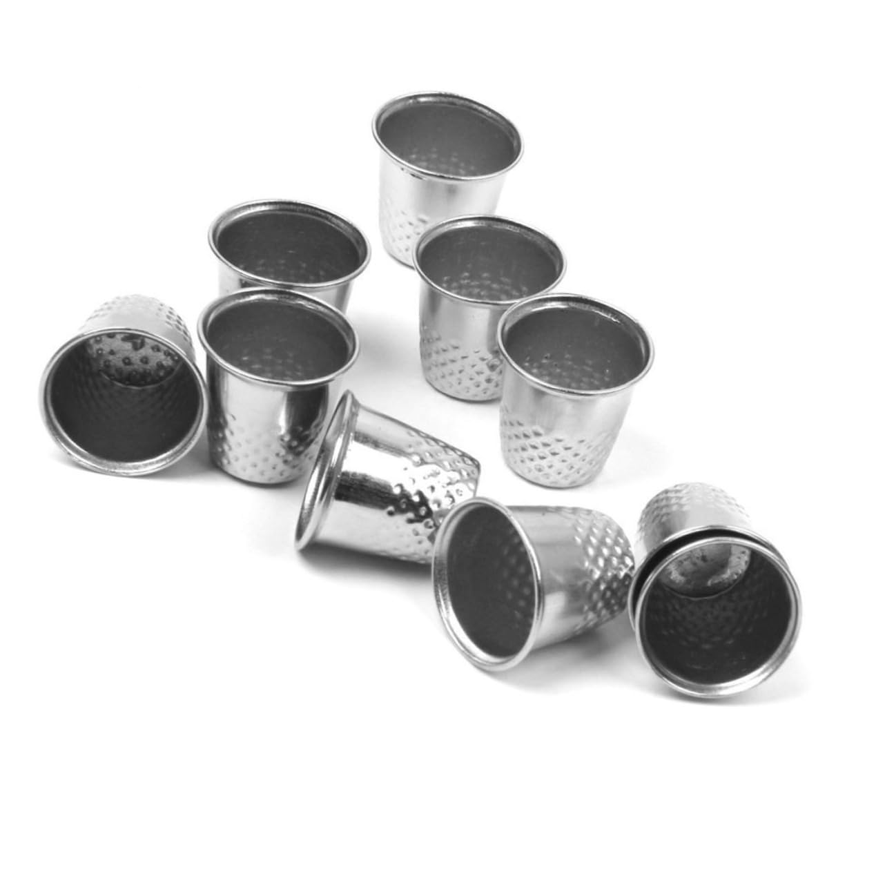 HOMSFOU Pcs Vintage Metal Sewing Thimble for DIY Crafts Hard Metal Mm for Sewing Sails Canvas Leather