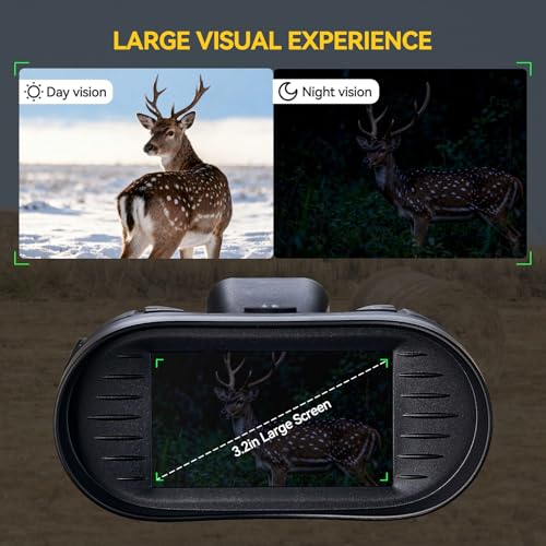 Prismáticos de visión nocturna para caza en bosque denso con zoom 8X 7