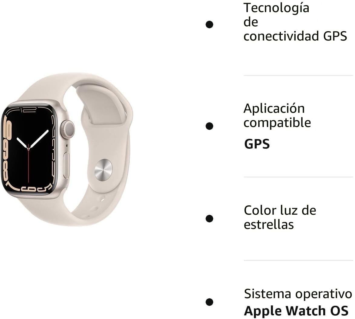 Amazon.com: Apple Watch - Serie 7 con GPS y caja de aluminio