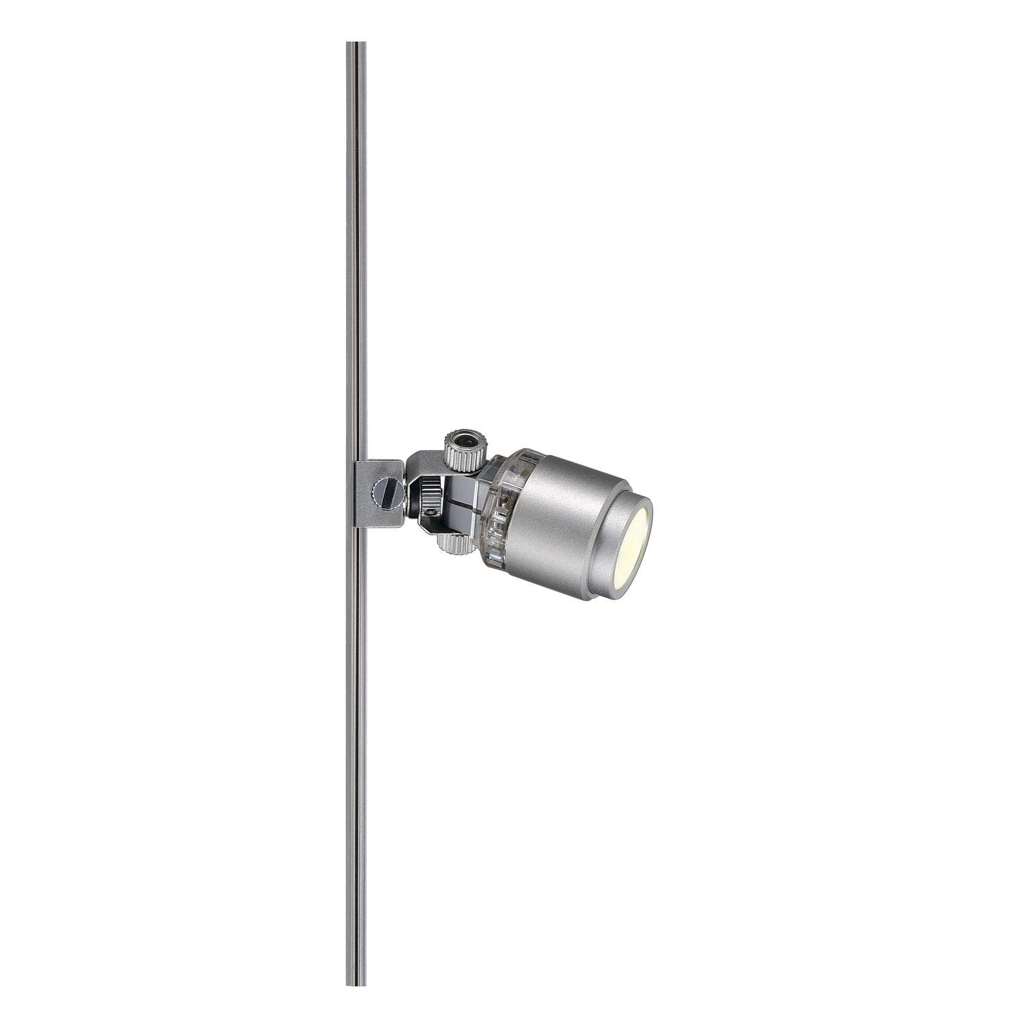 SLV Power-LED SPOT for GLU-TRAX, Silvergrey, 1W, 3000K, Aluminium, Chrome