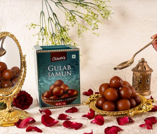 Image of Chheda's - Gulab Jamun - Indian Sweets - Tin Sweets - Festive Gift Pack - 1000 Gm Pack of 2