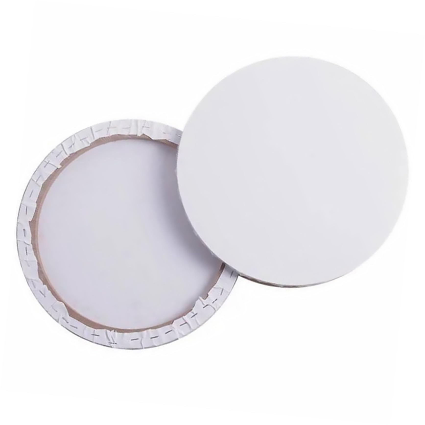 Lienzo de algodón blanco redondo para evitar grietas en pintura