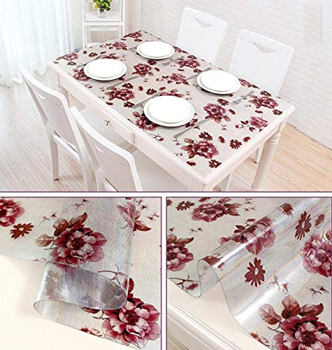 Table à Manger Écriture de Table Nappe rétro imperméable PVC souple - 2