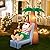 eUty Christmas Inflatable Decorations Outdoor 6 FT Christmas Blow Up Decorations Hawaiian Tropical Santa Claus Coconut Tree Yard Decor Build in Led Lights for Summer Garden Lawn Holiday Party