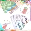 Tinlade 2340 Pcs Day of The Week Stickers and Dates Round Dots Stickers Small Colorful Decorative Planner Sticker for Journals Calendars Notebooks Mark
