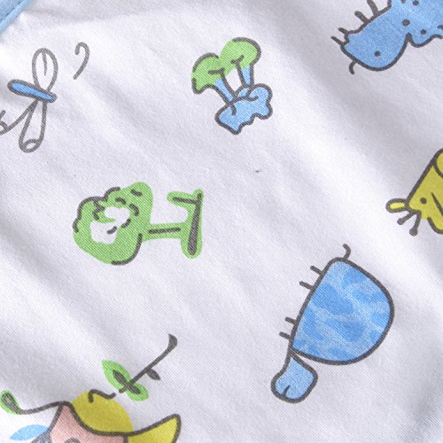 Littleforbig Cotton Waterproof Adult Babydoll Bib with Adjustable Hook-and-Loop Fastener Closure Printed 2 Packs - Zoo Animals and Cherry Adult Bibs4