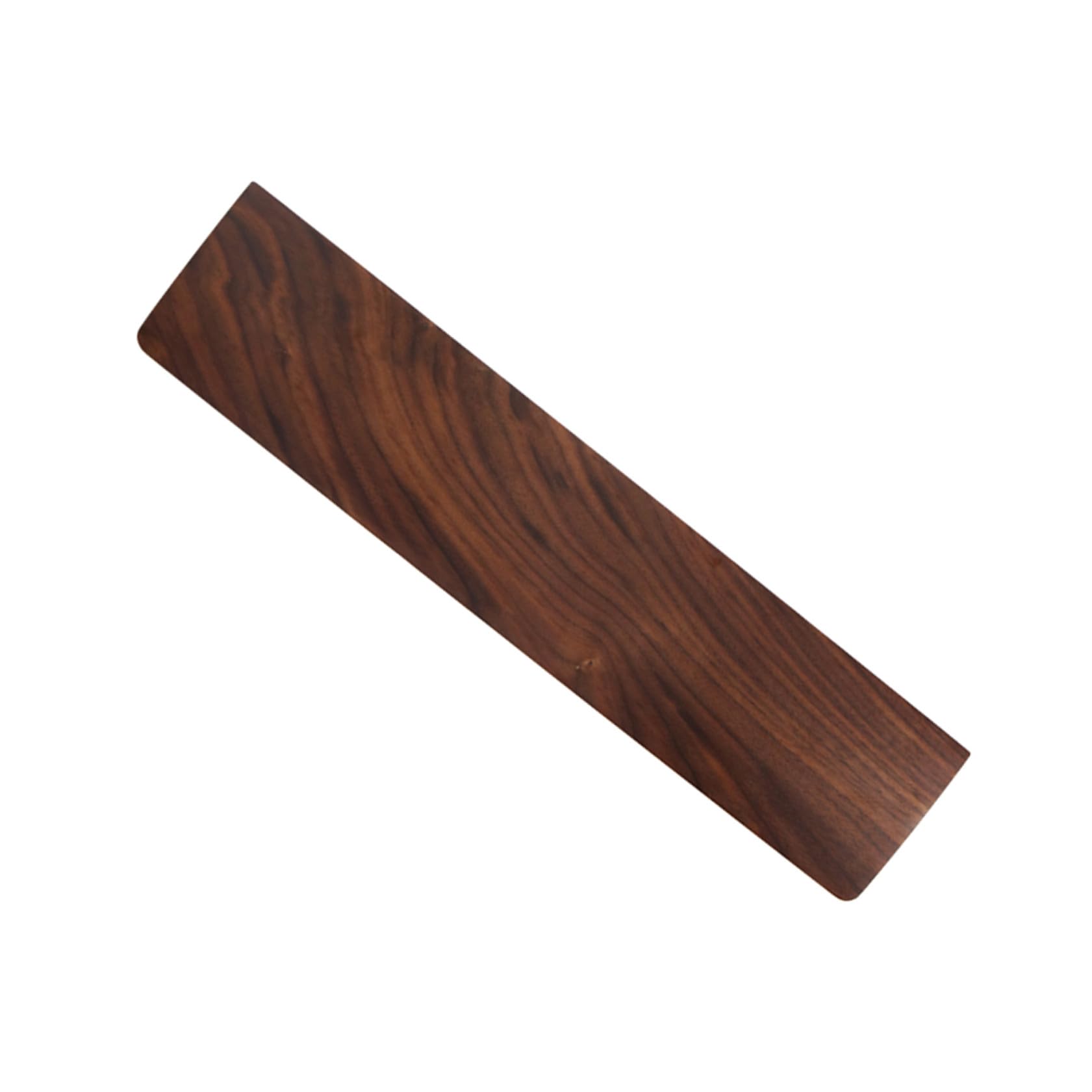 STOBAZA Handgelenkauflage aus Walnuss Holz für Tastatur und Laptop Ergonomisch Gestaltet Natürliche Holzstruktur 440x80mm Lindert Schmerzen Beim Tippen