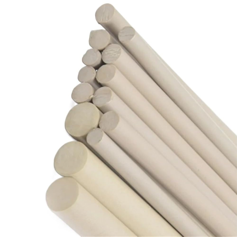 2 szt. Okrągłych prętów PEEK, średnica 3-40 mm, długość 500 mm - trwałe plastikowe pręty wielokrotnego użytku do modelarstwa i rzemiosła(4x500mm)