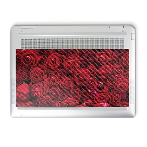 Image of MightySkins Carbon Fiber Skin Compatible with HP Spectre x360 14 inch (2022) Full Wrap Kit - Too Many Roses | Protective Durable Textured Carbon Fiber Finish | Easy to Apply | Made in The USA