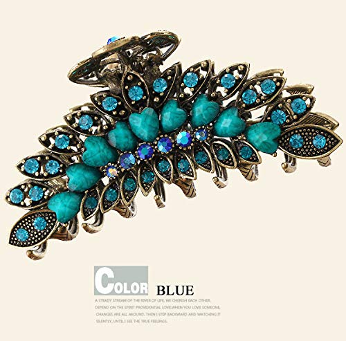 Amazon.com : Women Lady Retro Flowers Hair Claw Clip Vintage  display picture 1