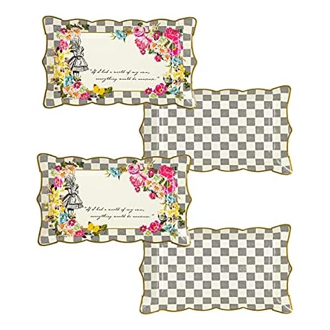 Alice in Wonderland Paper Serving Platters Cover