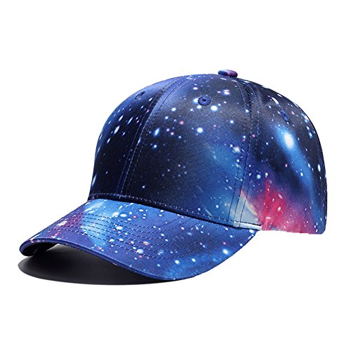 Galaxy 3D Printed Adjustable Baseball Cap,Unisex Hip Hop Snapback Star Sky...