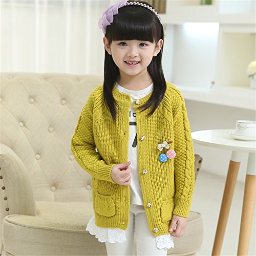 FTSUCQ Girls Knitwear Sweaters Lace Cardigan2
