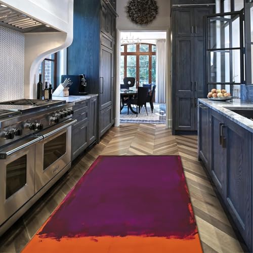 Tapis violet grand format paillasson doux lavable moquette de salon