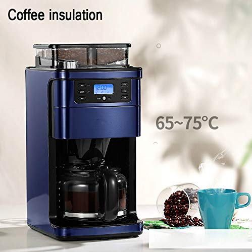 GLJTUO Kaffeemaschine Kaffeemaschine Maker Grinder American Italian WiFi Fernbedienung Hohe Kapazität DREI-Geschwindigkeitseinstellung Interessant – Bild 3