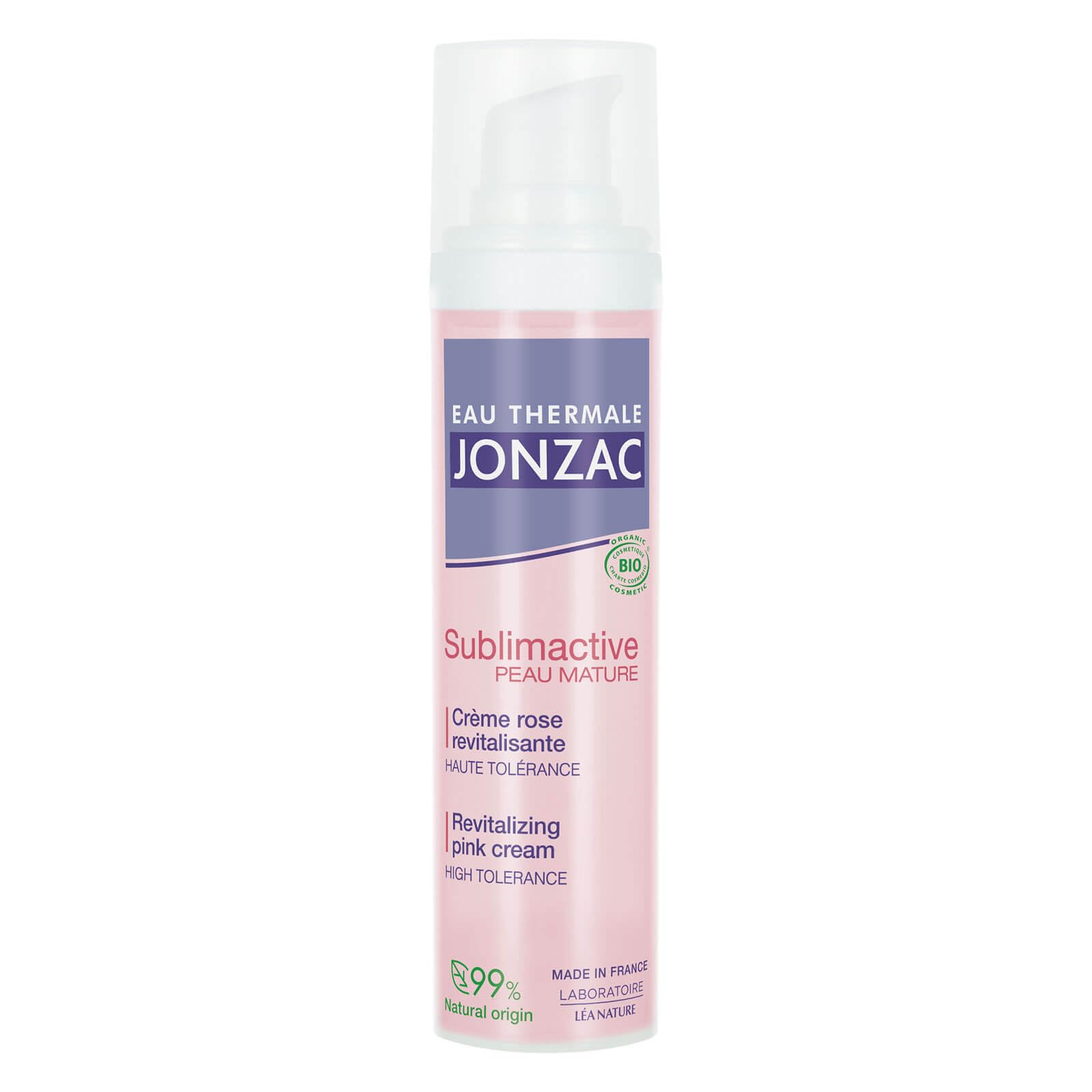 Eau Thermale Jonzac | Crème Rose Revitalisante - Sublimactive Peaux Matures | Réactive l'éclat – Redensifie – Fortifie | Remodèle les contours du visage | Peaux ternes | 99% d'origine naturelle|40 ml