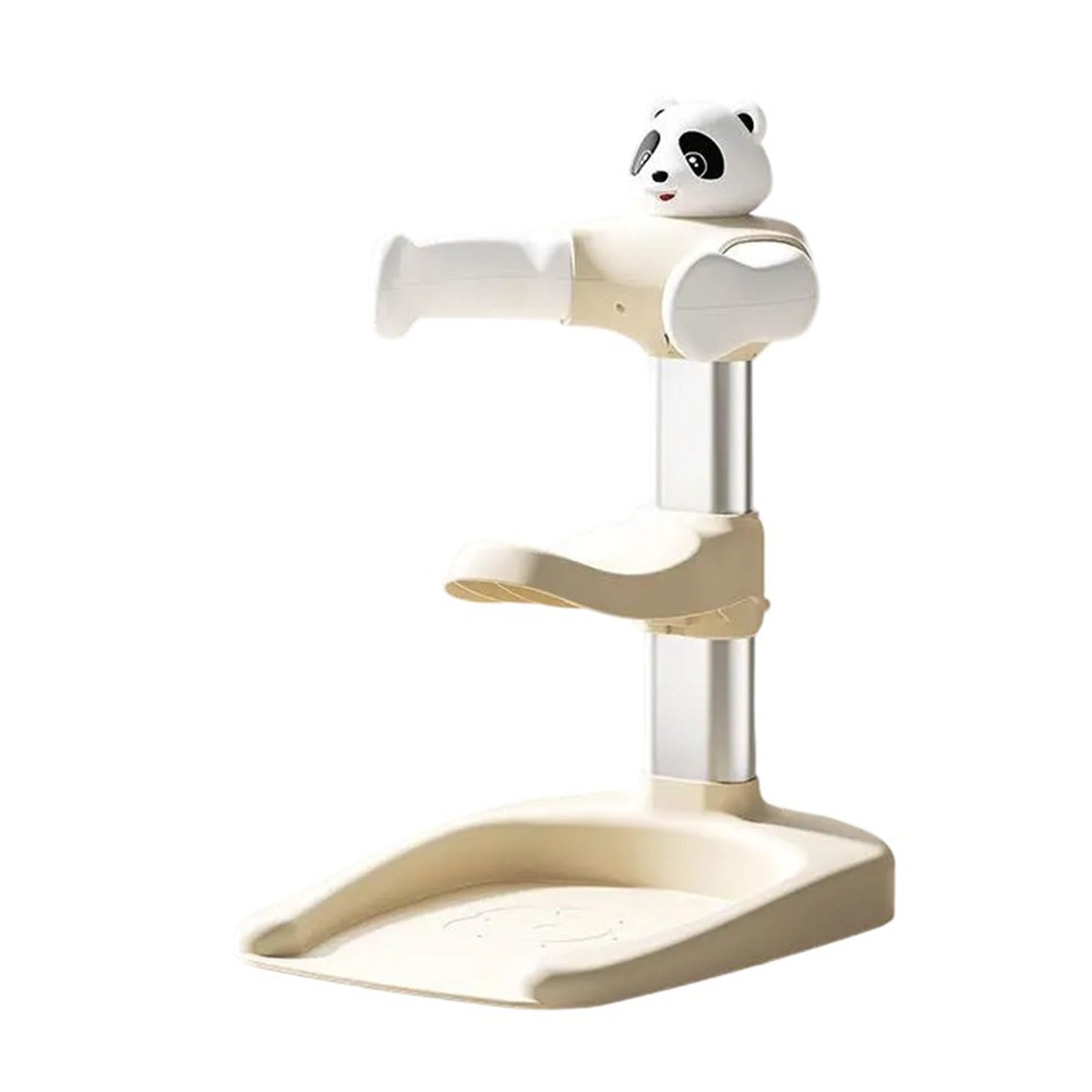 6-gear Adjustable Baby Bath Stand Anti Slip Base Cartoon Shower Holder Rack for Infants Detachable Shower Helper