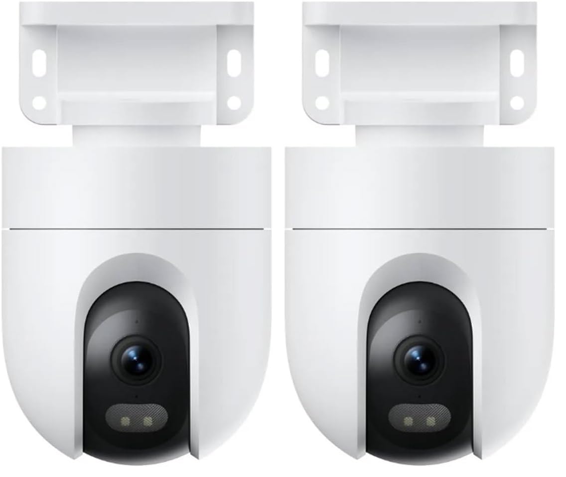 XIAOMI Outdoor Camera CW400 2560p IP66 AI Person Detection, Night Vision, Time-Lapse Photography, White (ES Version) (Pack of 2)