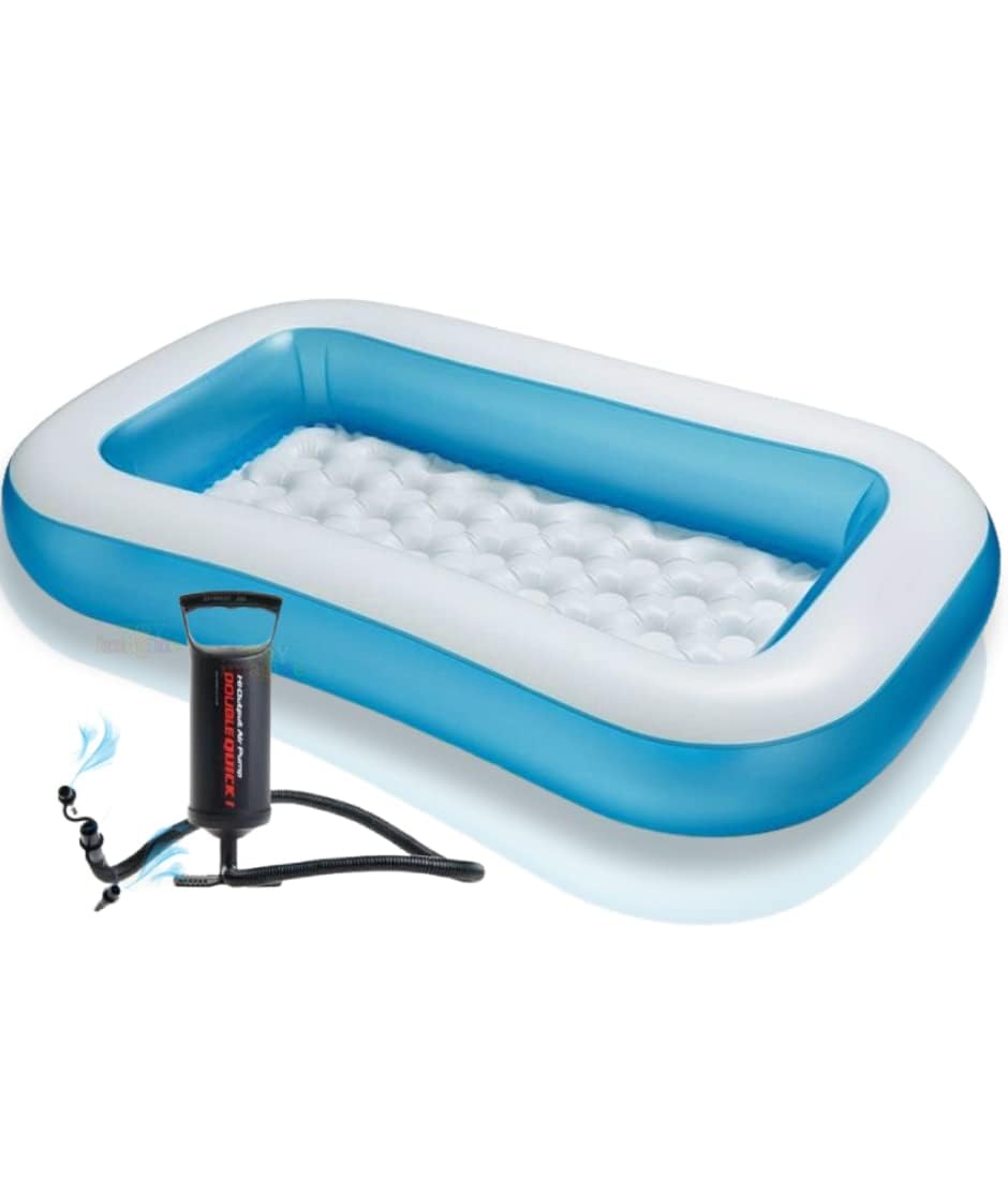NENATIRTH 5.5ft Portable,Inflatable & Foldable Kids Swimming Pool with Air Pump,Baby Bath Tub,Water Pool for Kid and Adults,Outdoor&Indoor Kids Bathing Tub Holi-image-34