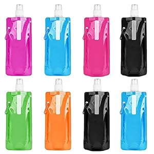 Flintronic Faltbare Trinkflaschen 500ML 8er-Set