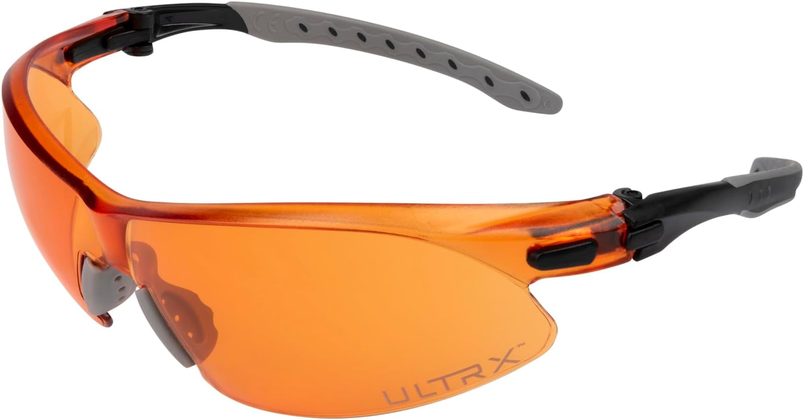 Allen Company ULTRX Keen Saftey Glasses - Eye Protection for Shooting, Construction, Woodworking, Industrial Work, and More - Comfortable Eyewear Equipment - Scratch- and Fog-Resistant Lenses - Amber