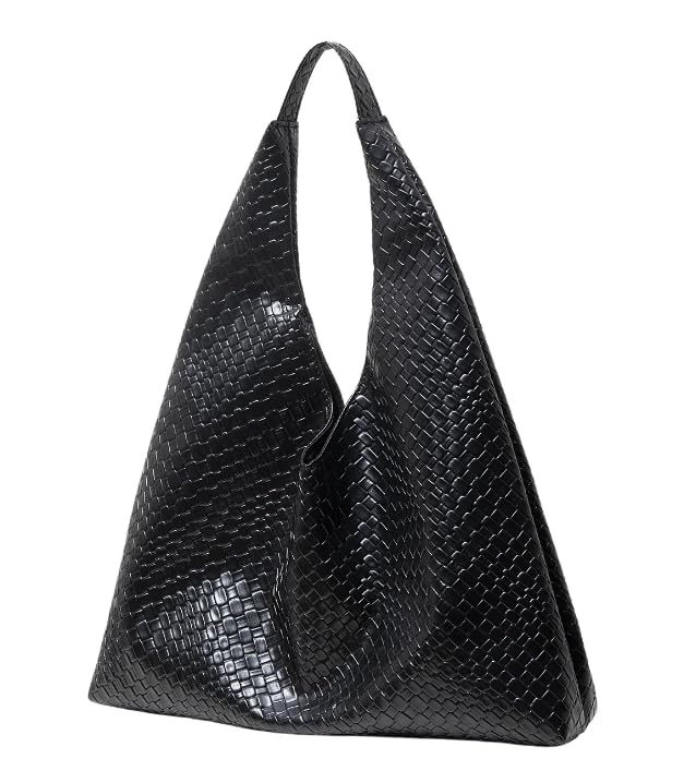 Bolsa Couro Ombro Feminina Couro Pu Retrô PRETA Elegante