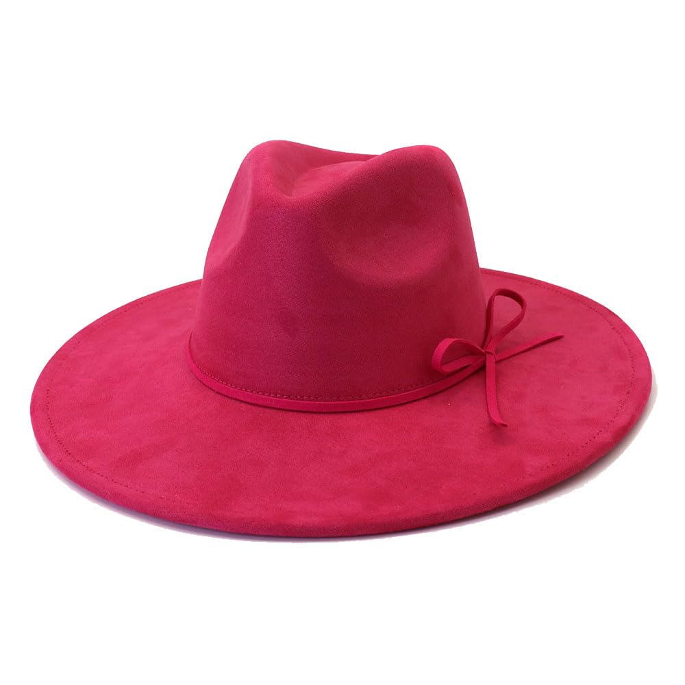 Fedora Hats for Women Man with Big Wide Brim Classic Suede Panama Hat Western Outdoor hat