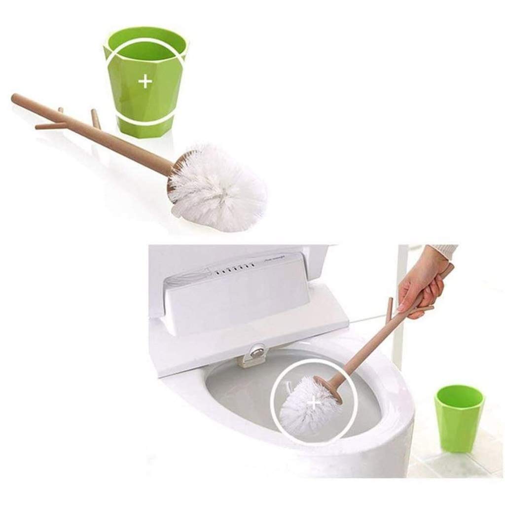 Creative WC Bürstenhalter Set, Toilettenbürste Reinigungsbürste mit Sitz, Kunststoff Badezimmer WC Toilettenbürste