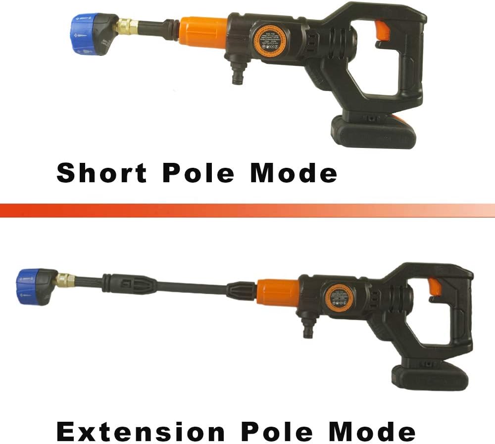 Uр Tо 60% оƒƒ HUAHE Portable Power Cleaner 20V 2.0Ah High Pressure Washer Gun Sets Cordless - 406 psi Working Pressure with Cleaning Accessories Flаѕh Dеаlѕ - 50% оƒƒ HUAHE Portable Power Cleaner 20V 2.0Ah High Pressure Washer Gun Sets Cordless - 406 psi Working Pressure with Cleaning Accessories