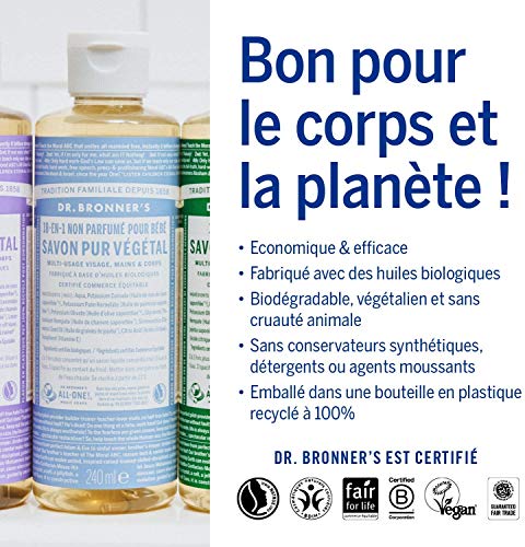 Dr Bronners UNSCENTED Baby Liquid Soap Baby Mild - Image 3