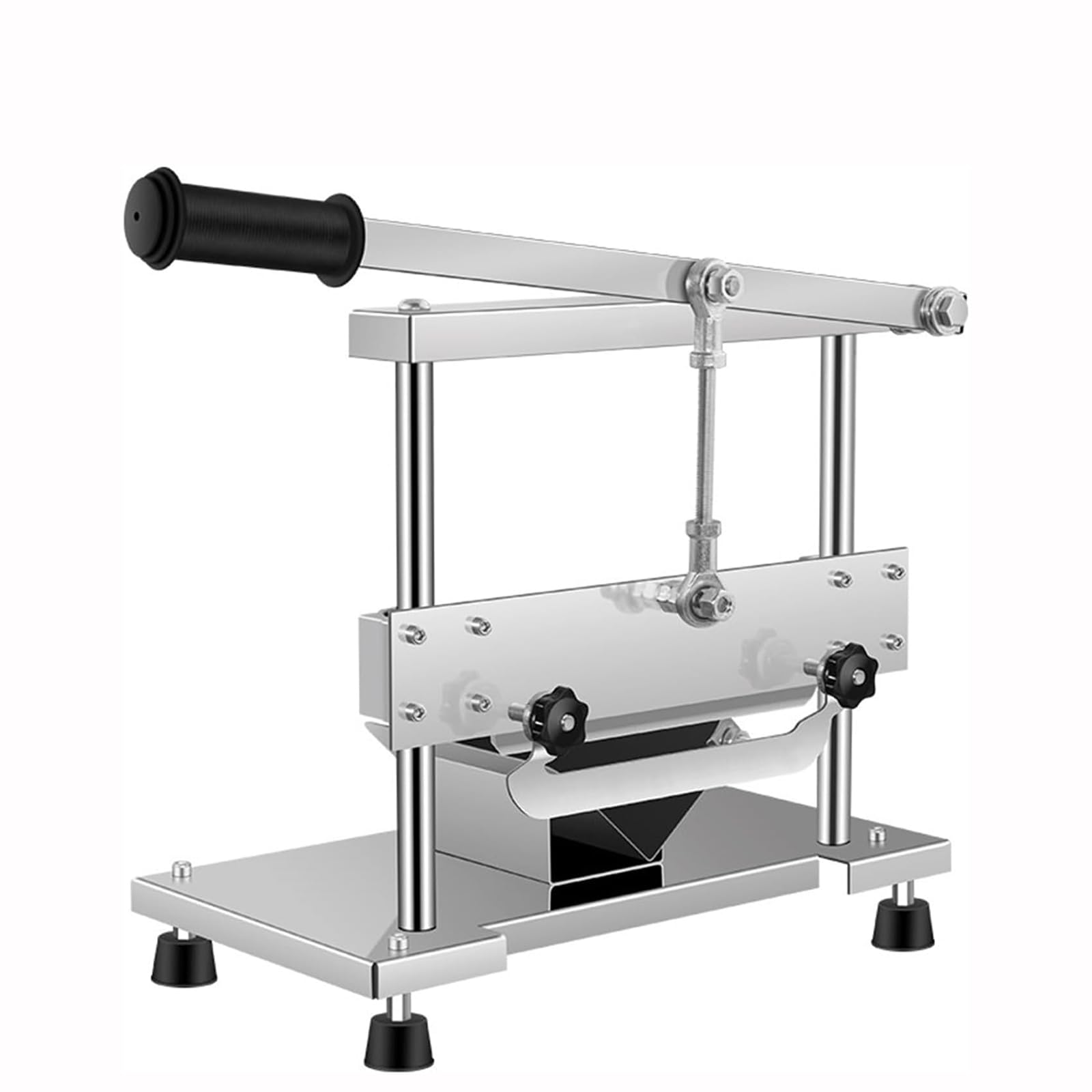 YXZQLOZ Manual meat slicer/vegetable slicer, made of stainless steel, with adjustable thickness for home use, it can slice beef, lamb, and cheese.