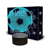 Larga duración y ahorro de energía: dale a tu hijo una luz de fútbol 3D para satisfacer su curiosidad por la zona desconocida. Base de ABS duradera en la que hay 9 cuentas LED, alimentada por cable USB de 5 V conectado al ordenador, portátil o adaptador de tu hogar. Disipación de potencia: 0,012 kw.h/24 horas; vida útil del LED: 10,000 horas. Esta luz nocturna de fútbol para niños toma menos energía e incluso la enciende toda la noche.